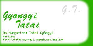gyongyi tatai business card